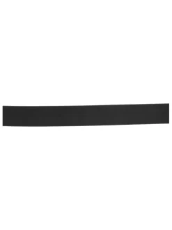 Ceinture Nylon noire en cuir de vache unie avec boucle plate