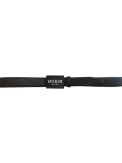 Ceinture aspect cuir pour homme Noir coupe