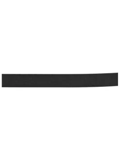 Ceinture en simili cuir noire vernis et large embossée avec une boucle dorée
