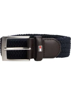 Ceinture marine en maille tressée pourvue d'une fermeture par boucle ardillon