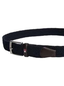 Ceinture marine en maille tressée pourvue d'une fermeture par boucle ardillon