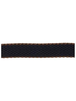Ceinture marine et marron avec une fermeture à boucle à ardillon