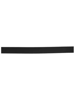 Ceinture noire unie avec boucle dorée iconique et logo embossé