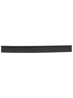 Ceinture noire unie en cuir avec une boucle de fermeture dorée