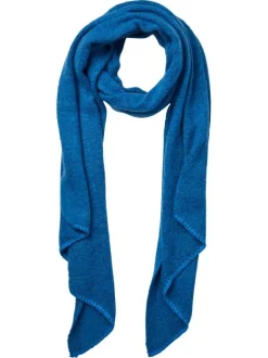 Écharpe bleue unie