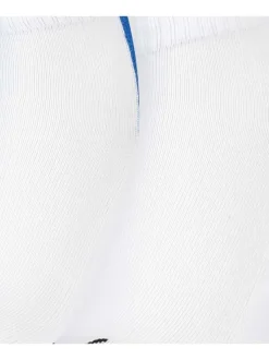 Chaussettes basses blanc fantaisie coupe quarter