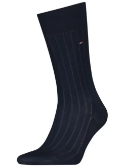 Chaussettes en coton mélangé nuit unies coupe haute