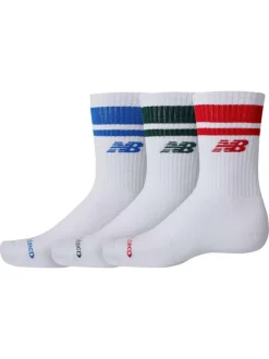 Chaussettes hautes en coton mélangé blanches unies avec une coupe haute