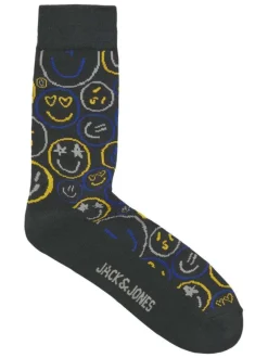Chaussettes hautes vertes avec des motifs et une coupe haute
