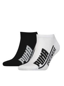 Chaussettes homme blanc/noir (x2)