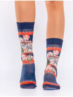 Chaussettes homme bleu