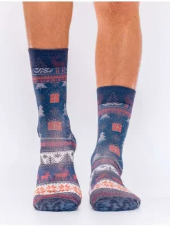Chaussettes homme bleu