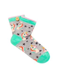 Chaussettes LEONORA & ARTHUR gris fantaisie