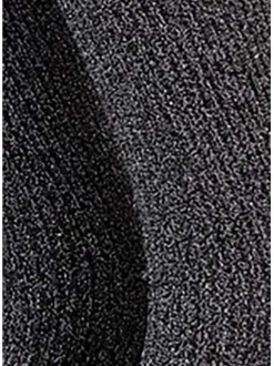 Chaussettes anthracite unies en coton avec une coupe haute
