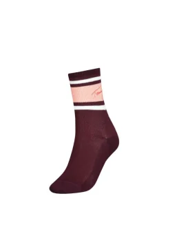 Chaussettes femme rouge