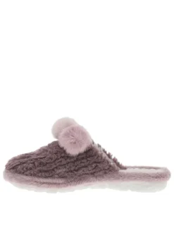 Chaussons femme rouge