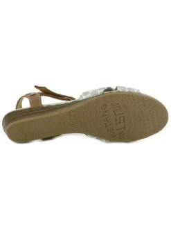Chaussures nu-pieds fille marron