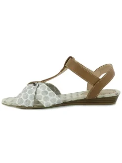 Chaussures nu-pieds fille marron