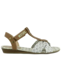 Chaussures nu-pieds fille marron