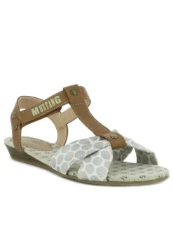 Chaussures nu-pieds fille marron