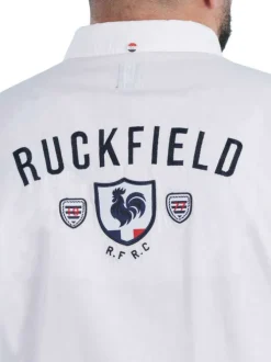 Chemise en coton biologique blanche unie pourvue d'un col américain