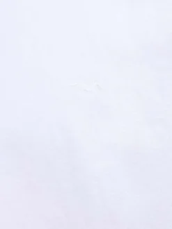 Chemise en coton blanche unie avec une coupe droite et un col américain