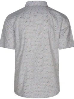 Chemise en coton toile à beurre blanche avec imprimé en forme de gouttes d'eau