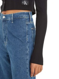 Chemisier en coton noir uni en maille jersey avec des manches longues