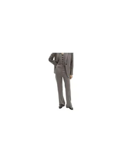 Chino anthracite uni avec une coupe droite et des passants pour ceinture