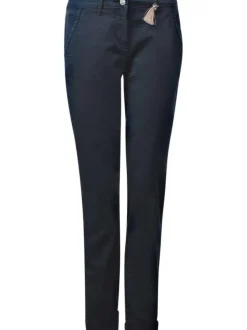 Chino femme bleu marine