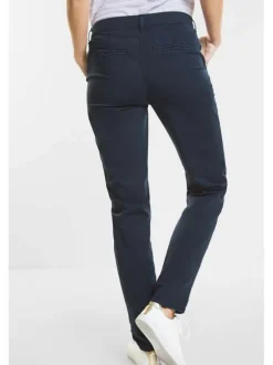Chino femme bleu marine