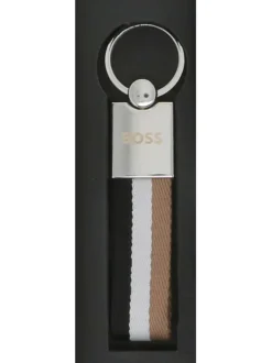 Coffret de 2 paires de chaussettes taille haute noires unies avec un porte clé