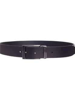 Coffret de ceinture en cuir noire unie