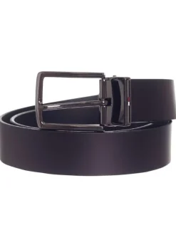 Coffret de ceinture en cuir noire unie