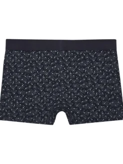 Coffret boxer classique et chaussettes en coton en transition noir imprimé pois