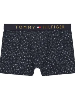 Coffret boxer classique et chaussettes en coton en transition noir imprimé pois