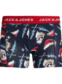 Coffret boxer marine et chaussettes en coton avec des imprimés