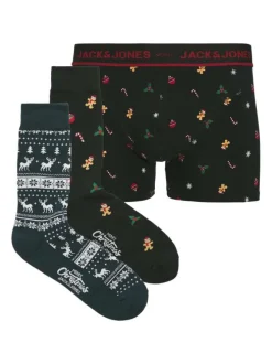 Coffret boxers classiques en coton mélangé noir avec une coupe fermée