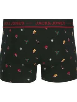Coffret boxers classiques en coton mélangé noir avec une coupe fermée