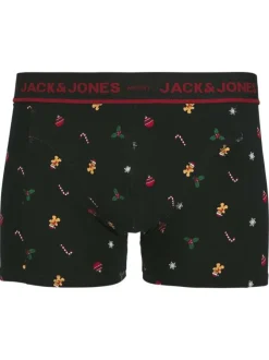 Coffret boxers classiques en coton mélangé noir avec une coupe fermée