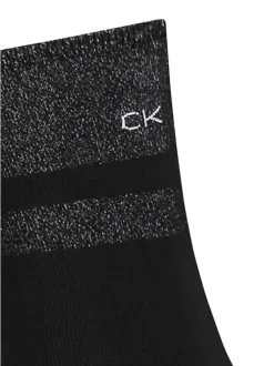 Coffret chaussettes hautes noir unies avec une coupe haute et chiné au dessus de la cheville