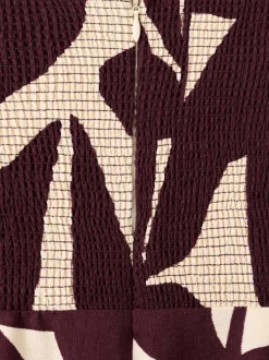 Combinaison chino écrue à motifs pourvue d'une coupe bootcut