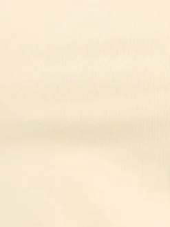 Débardeur en coton beige à coupe droite pourvu d'un col rond