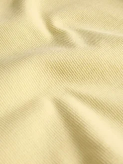 Débardeur en coton biologique jaune sans manche pourvu d'un col rond