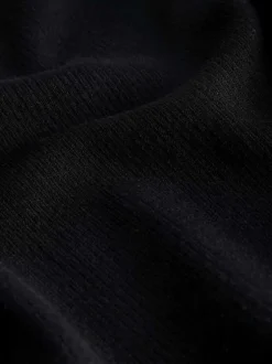 Débardeur noir uni pourvu d'une coupe ajustée et d'un col carré