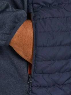 Doudoune à capuche Multi Quilted Jacket marine matelassée à coupe droite