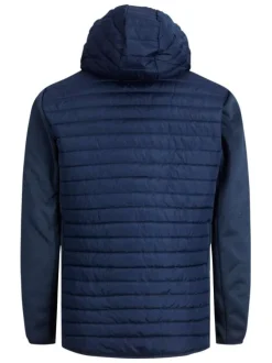 Doudoune à capuche Multi Quilted Jacket marine matelassée à coupe droite