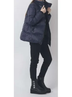 Doudoune femme bleu