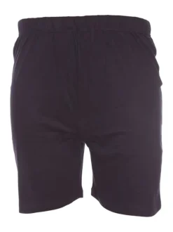 Ensemble de Pyjama court en coton bordeaux rayé à coupe large et un col en V