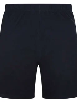 Ensemble de Pyjama marine uni à col en V et à taille élastiquée